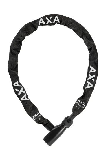 AXA Absolute Kettingslot 110 cm Ø 7 mm Auto-Click Zwart