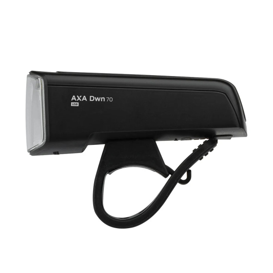 AXA DWN Koplamp 70 Lux USB-C Oplaadbaar Zwart