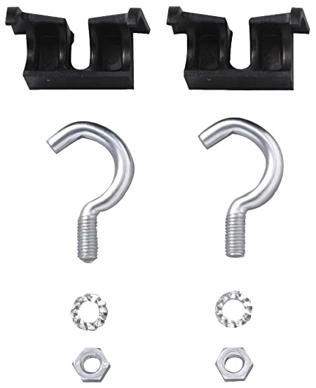 Súprava na zapínanie zámkov AXA oceľ 12 -14 mm čierna/strieborná 8-dielna