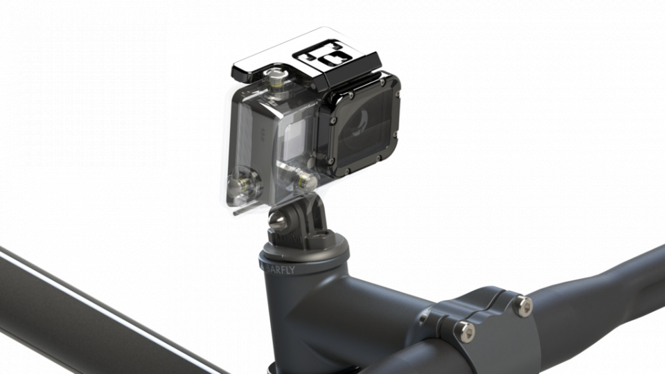 fietshouder Stem Cap aluminium zwart 10-delig