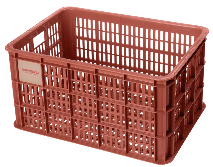 Basil fietskrat gerecycled L 40 liter rood 21161 afbeelding