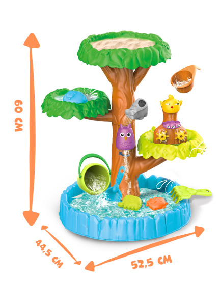 Beach Toys Sand and Water Table with Accessories 16-piece