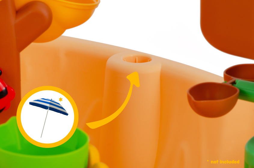 Beach Toys Sand and Water Table with Accessories 29-piece