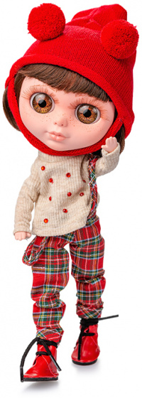 tienerpop Molly Doig The Biggers meisjes ivoorwit/rood