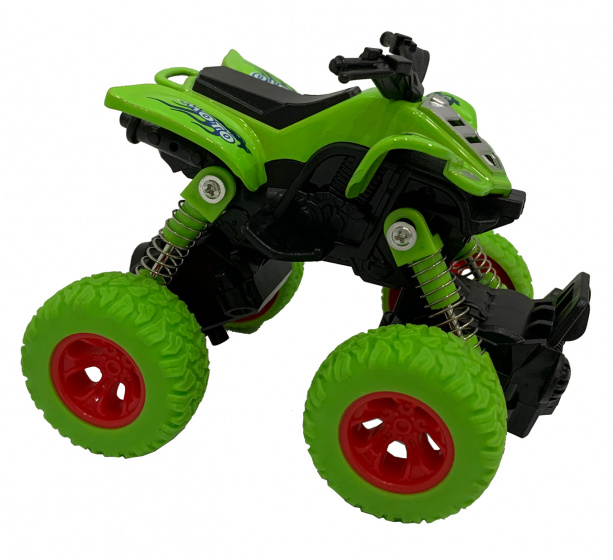 Chlapčenská štvorkolka Big Wheels World 11,5 cm oceľ/zelený tlakový odliatok