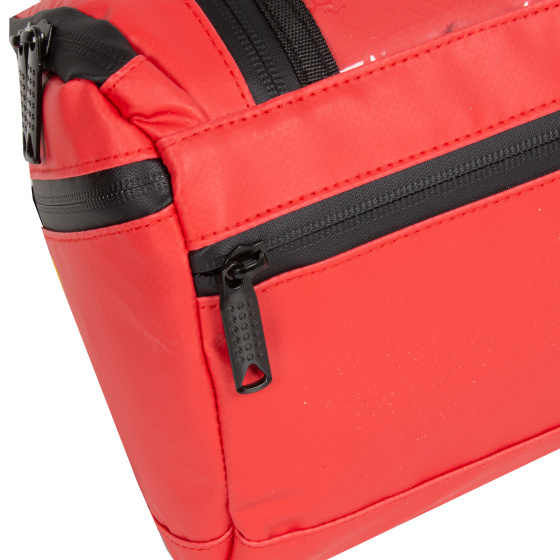 Bike Carbon Wasserabweisende Lenkertasche mit Schulter-Lenkerhalterung 5L Rot