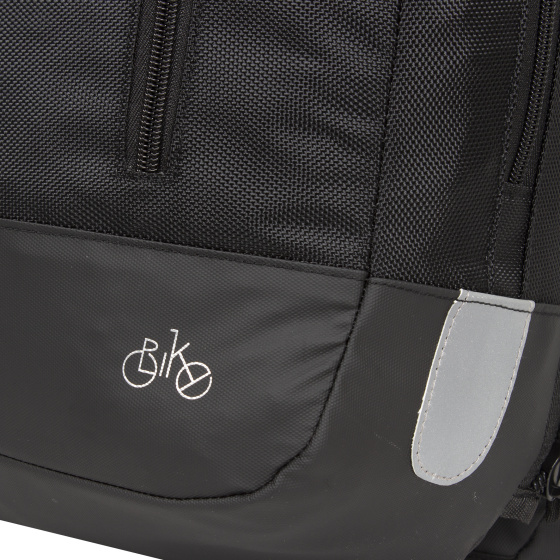 Bike Wave Bicycle Backpack/Bicycle Double Bag Nylon 20L Black