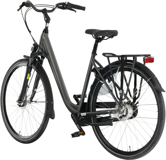 Bimas City 7.3 28 Inch Dames 7V Rollerbrake Matgrijs