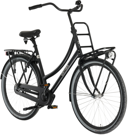 Bimas Transporter 1.0 28 Inch Dames Terugtraprem Matzwart