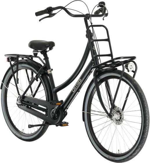 Bimas Transporter 3.3 28 Inch Dames 3V Rollerbrake Matzwart