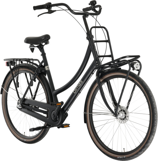Bimas Transporter 3.3 28 Inch Dames 3V Rollerbrake Matzwart