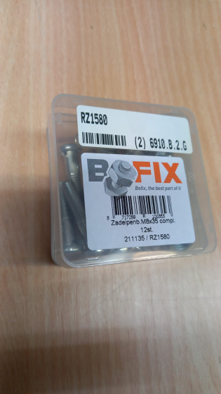 Bofix Zadelpenbout M8 x 35 mm compleet per 12 stuks