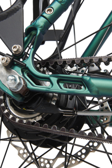 BSP Voyager Belt 28 Inch Women 8SP Hydraulic Disc Brake Dark Green