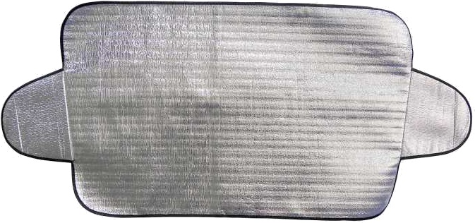 anti-ijsdeken/zonnescherm 70 x 150 cm aluminium zilver