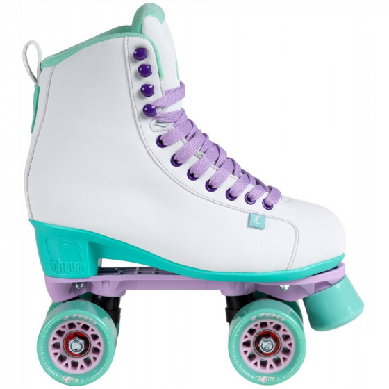 patins &agrave;ulettes Melrose White Teal polyur&eacute;ne blanc taille 41