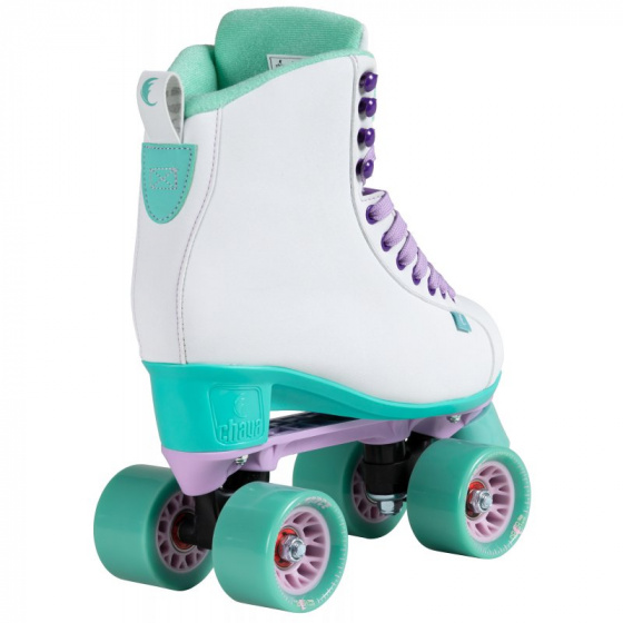 patins &agrave;ulettes Melrose White Teal polyur&eacute;ne blanc taille 41