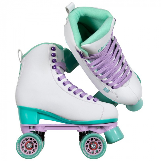 patins &agrave;ulettes Melrose White Teal polyur&eacute;ne blanc taille 41