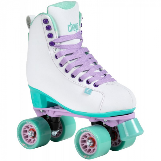 patins &agrave;ulettes Melrose White Teal polyur&eacute;ne blanc taille 41