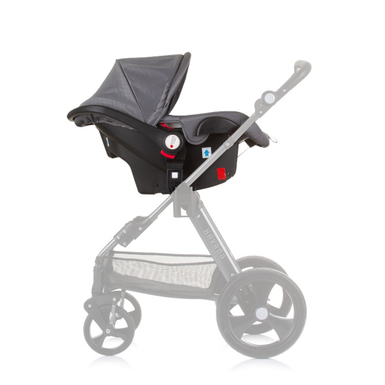 Chipolino Havana Autositz mit Adaptern 40-85 cm Gruppe 0+ Silber Grau-S