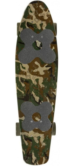 skateboard Big JimCamo 71 cm polypropyl&egrave;vert/marron