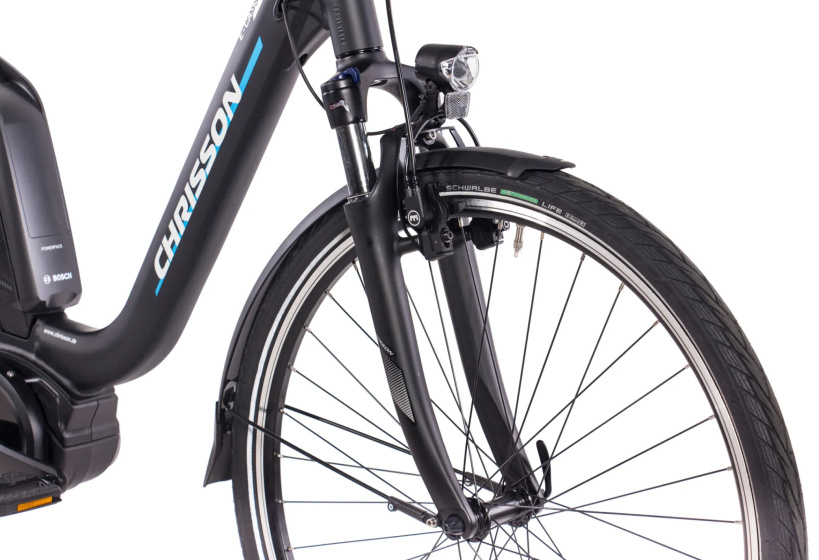 Chrisson E-Cassiopea 28 Inch 50 cm Women 7SP Rim Brakes Matte black