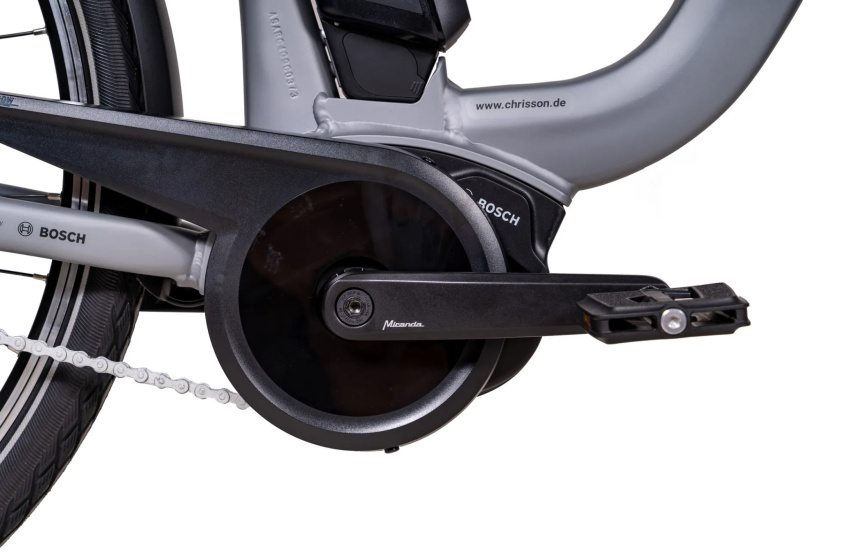 Chrisson E-Cassiopea 28 Inch 50 cm Women 7SP Rim Brakes Silver grey