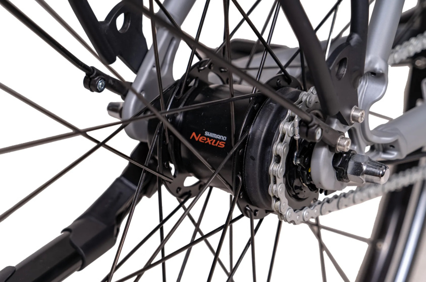 Chrisson E-Cassiopea 28 Inch 50 cm Women 7SP Rim Brakes Silver grey