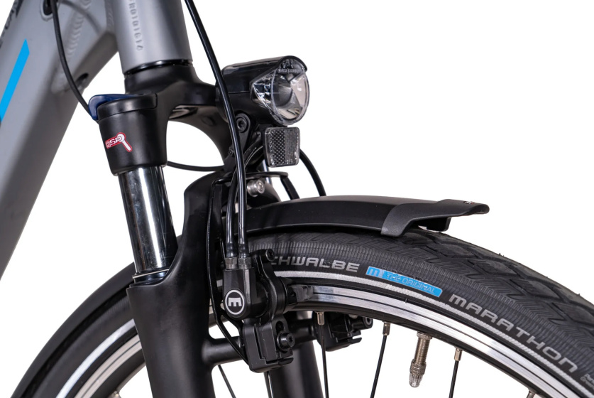 Chrisson E-Cassiopea 28 Inch 50 cm Women 7SP Rim Brakes Silver grey