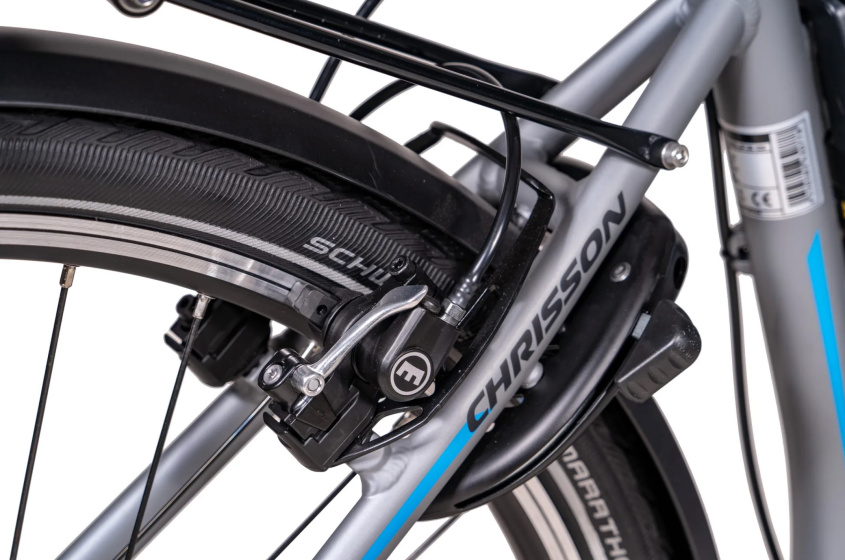 Chrisson E-Cassiopea 28 Inch 50 cm Women 7SP Rim Brakes Silver grey