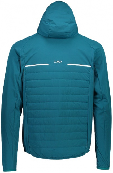 outdoorjas softshell heren nylon/elastaan turquoise maat XL