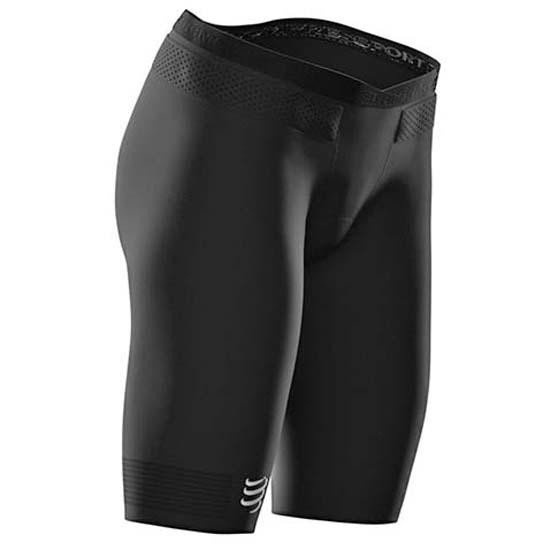 compressieshort Triathlon dames 44-49 cm zwart