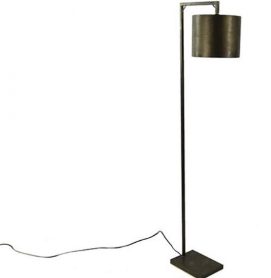 staande lamp Margolo 160 cm E27 staal 40W zwart