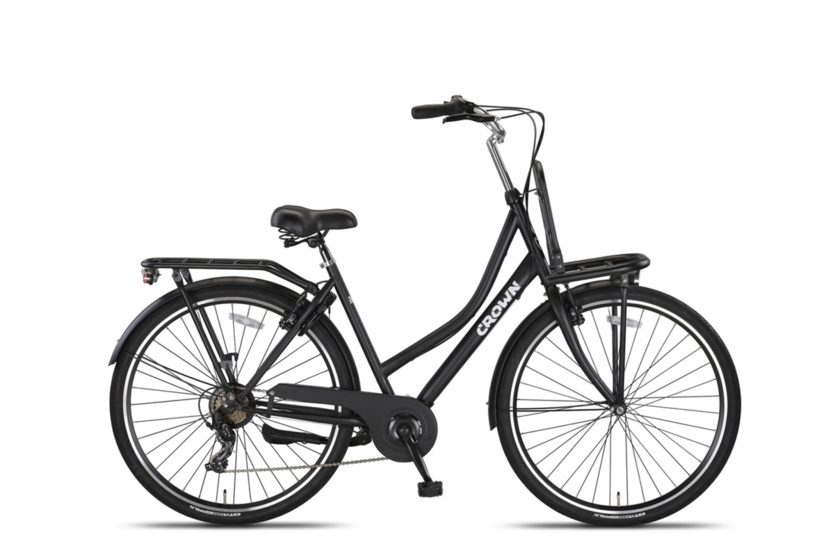 Crown Berlin 28 Zoll Damen 7G Felgenbremse Mattschwarz
