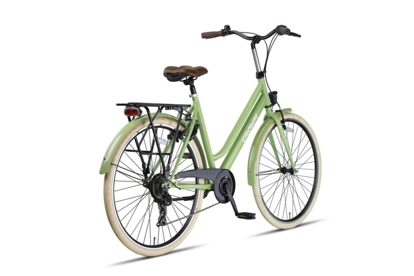 Crown New York 28 Inch Dames 7V V-Brakes Groen