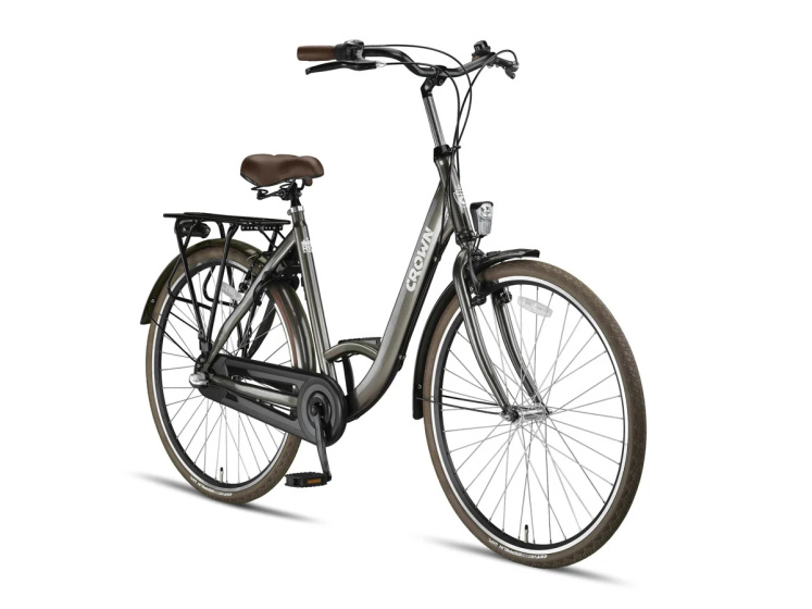 Crown Rio Plus 28 Inch Women 3SP Rim Brakes Gray-brown