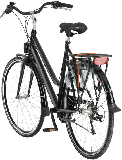 Cumberland City Basic 28 Zoll Damen 21G Felgenbremse Mattschwarz