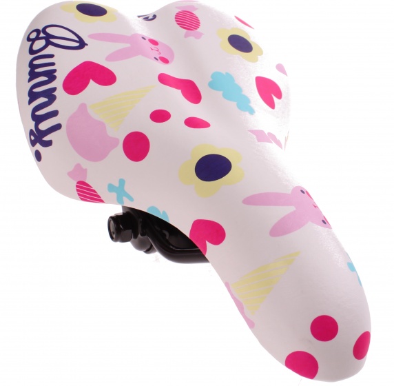 Cycle Tech sedlo Bunny biele 22 x 14 cm