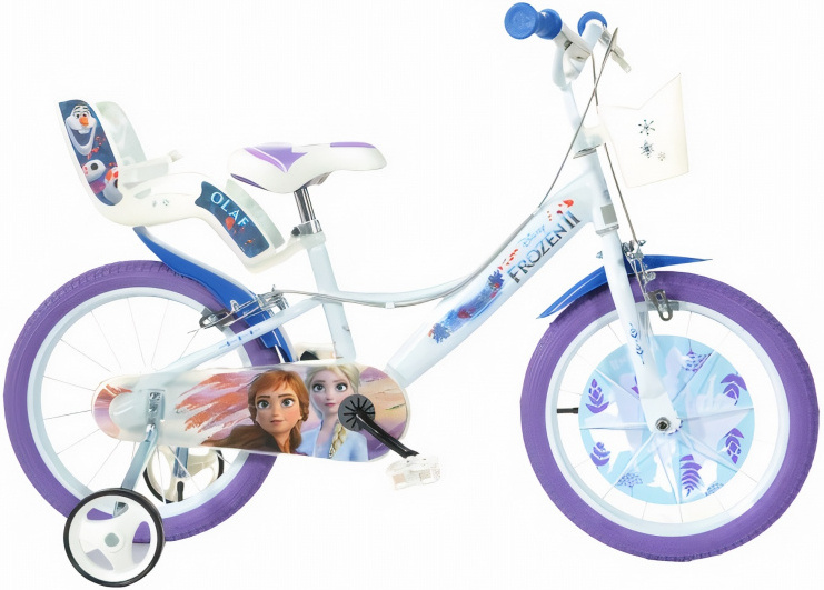 frozen ii 14 inch 23 cm meisjes knijprem wit/paars frozen ii 14 inch 23 cm meisjes knijprem wit/paars