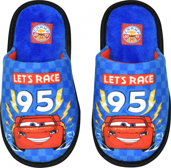 Disney papuče Cars junior polyester/TPR modrá veľkosť 29-30