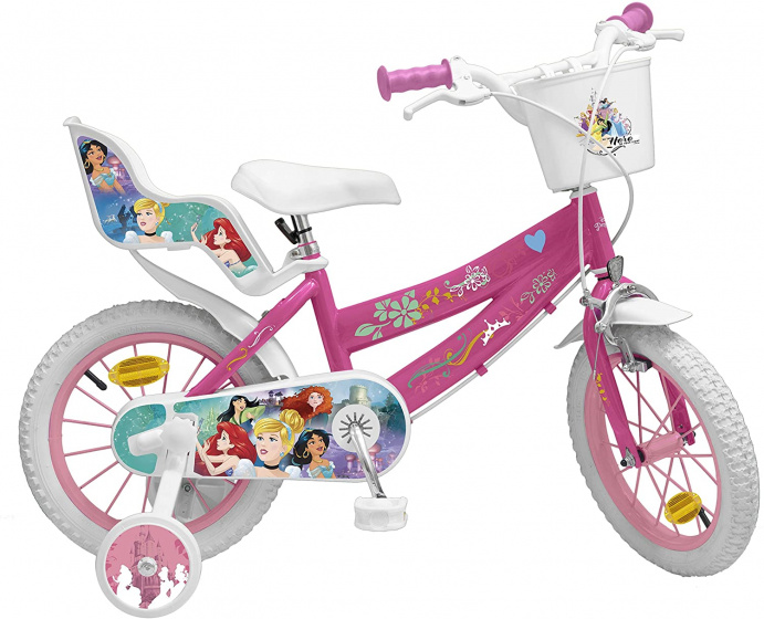 Princess 14 Inch 23,5 cm Meisjes Knijprem Roze