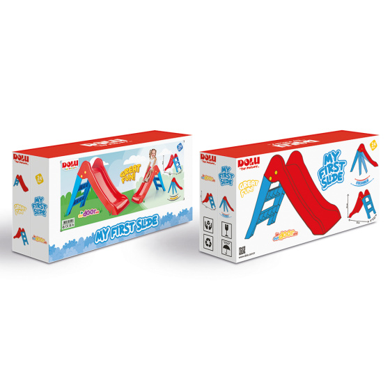 Dolu My 1st Slide Opvouwbare Glijbaan vanaf 24 maanden Rood/Blauw