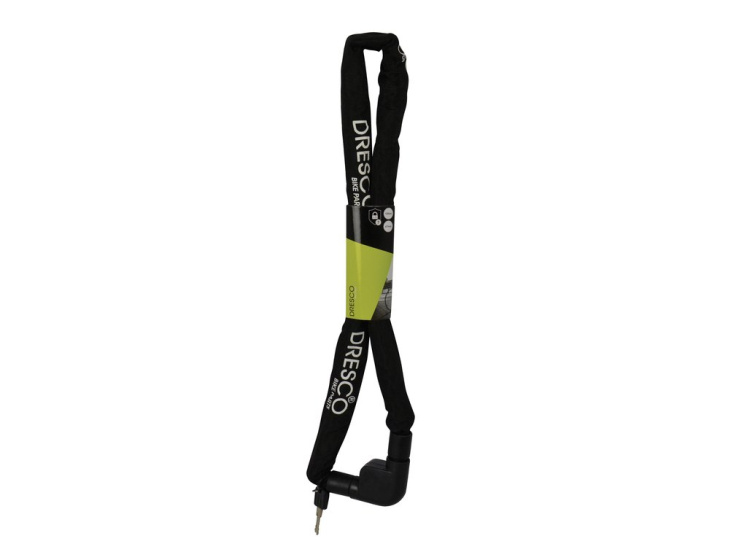 Dresco Chain Lock 120 cm x 7 mm With 2 Keys Black