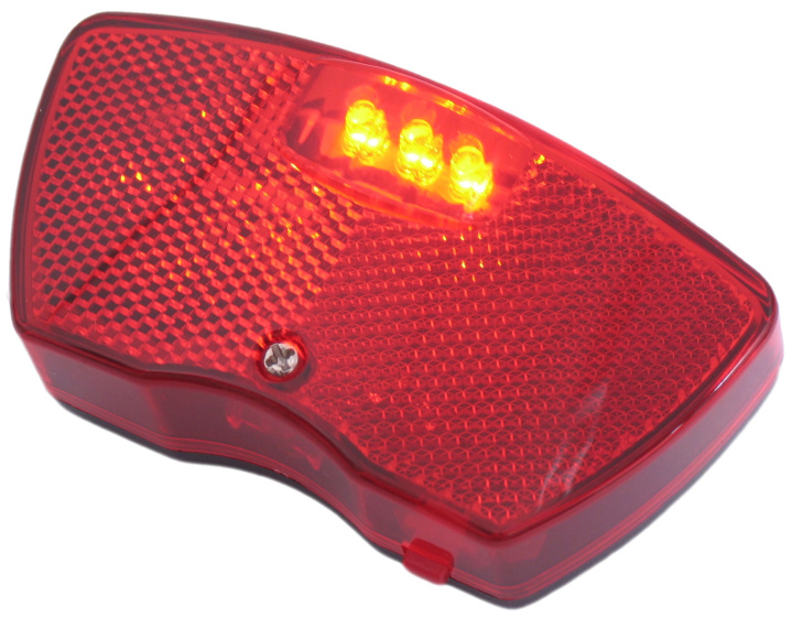 Edge City Carrier rear light 3 led including batteries Red