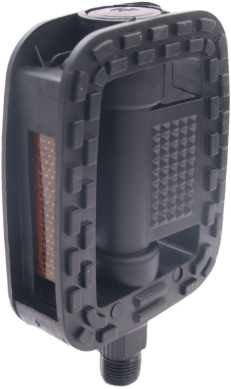 Edge Comfort Pedal Set Anti-slip with Reflector Black
