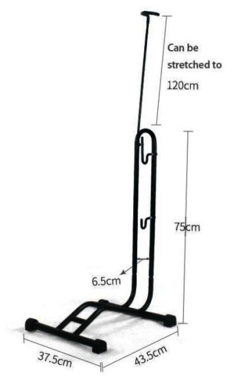 Edge Opbergstandaard L-Stand Voor 1 Fiets Zwart