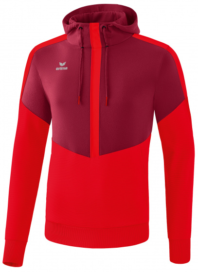 sweatshirt Squad jongens polyester rood/bordeaux mt 140