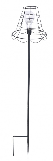 vloerlantaarn theelicht 25,2 x 137 cm staal zwart