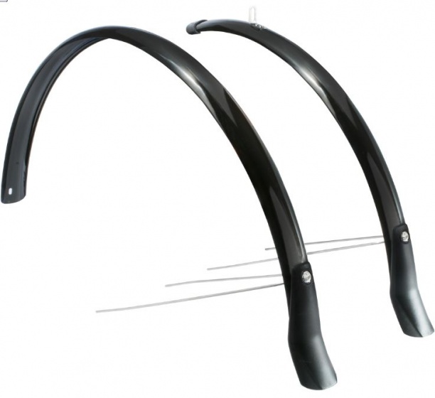 Eurofender spatbordenset Snello 28 inch 46 mm kunststof zwart afbeelding