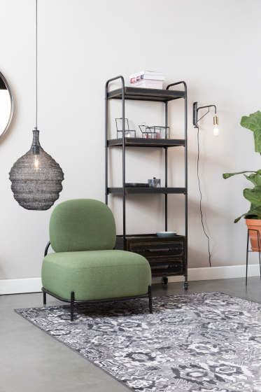 Feliz Lifestyle wandlamp Lasse 23,5 x 4 x 38 cm staal zwart
