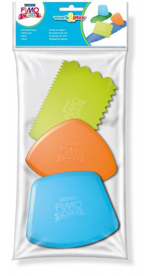 fimo hmota náradie junior zelená/oranžová/modrá 3 kusy